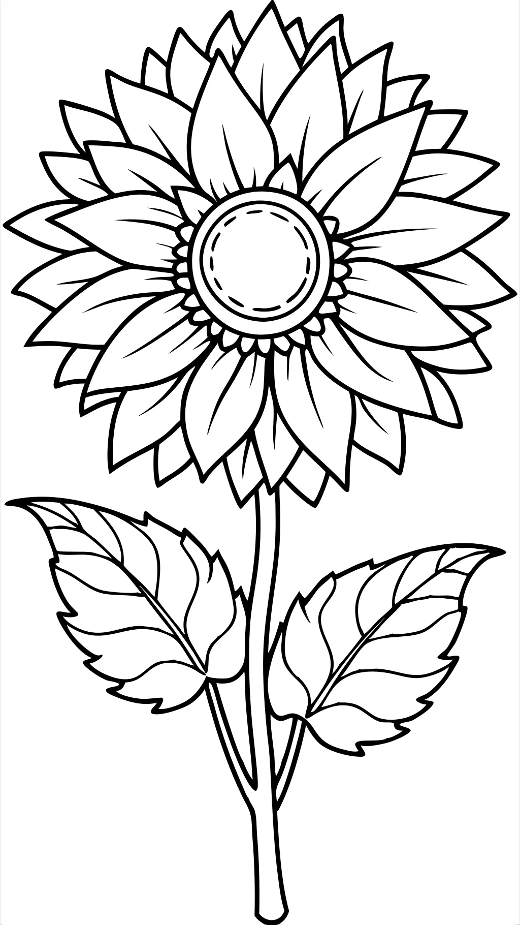 coloriage de tournesol imprimable